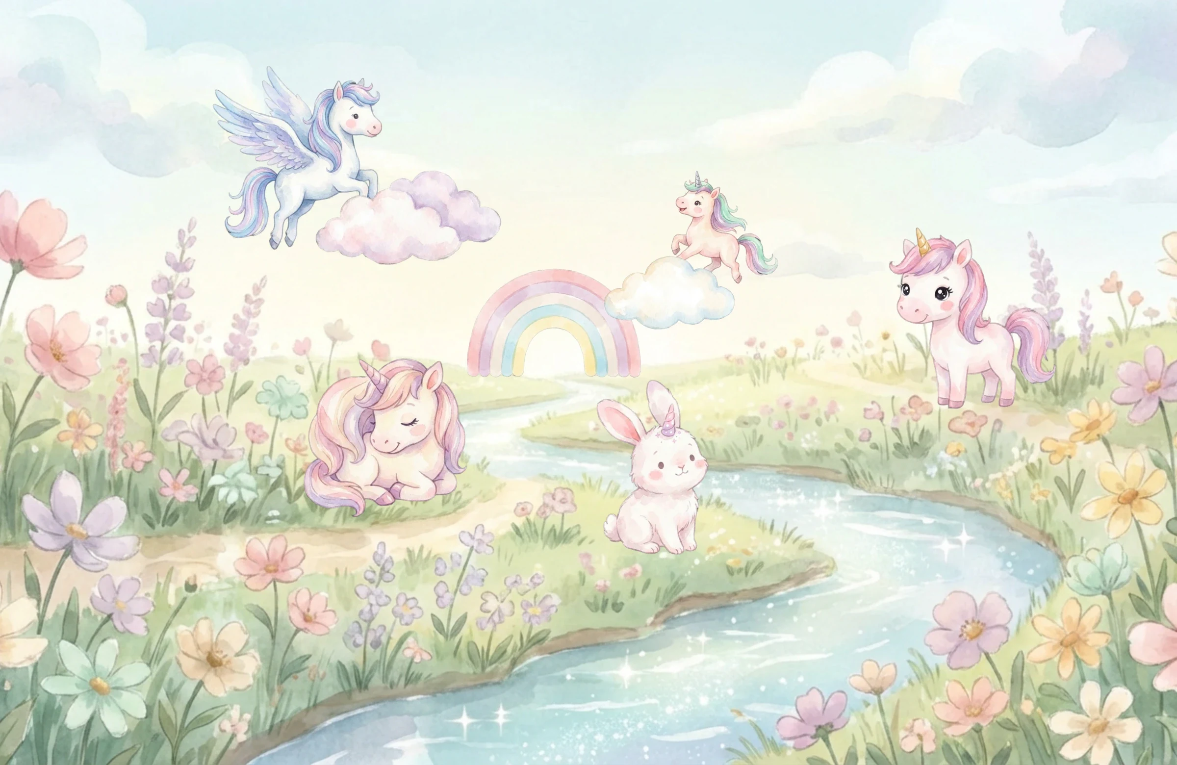 Sihirli Bahçe — Unicorn Manzarası